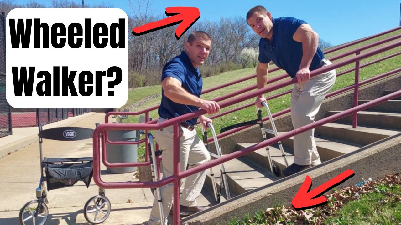 How to Go Up and Down Stairs With a Walker or Cane