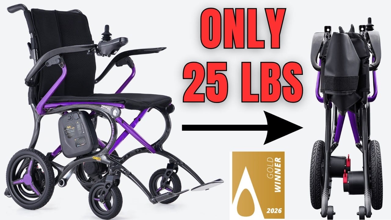Discover the 25 lb Carbon Fiber Electric Wheelchair