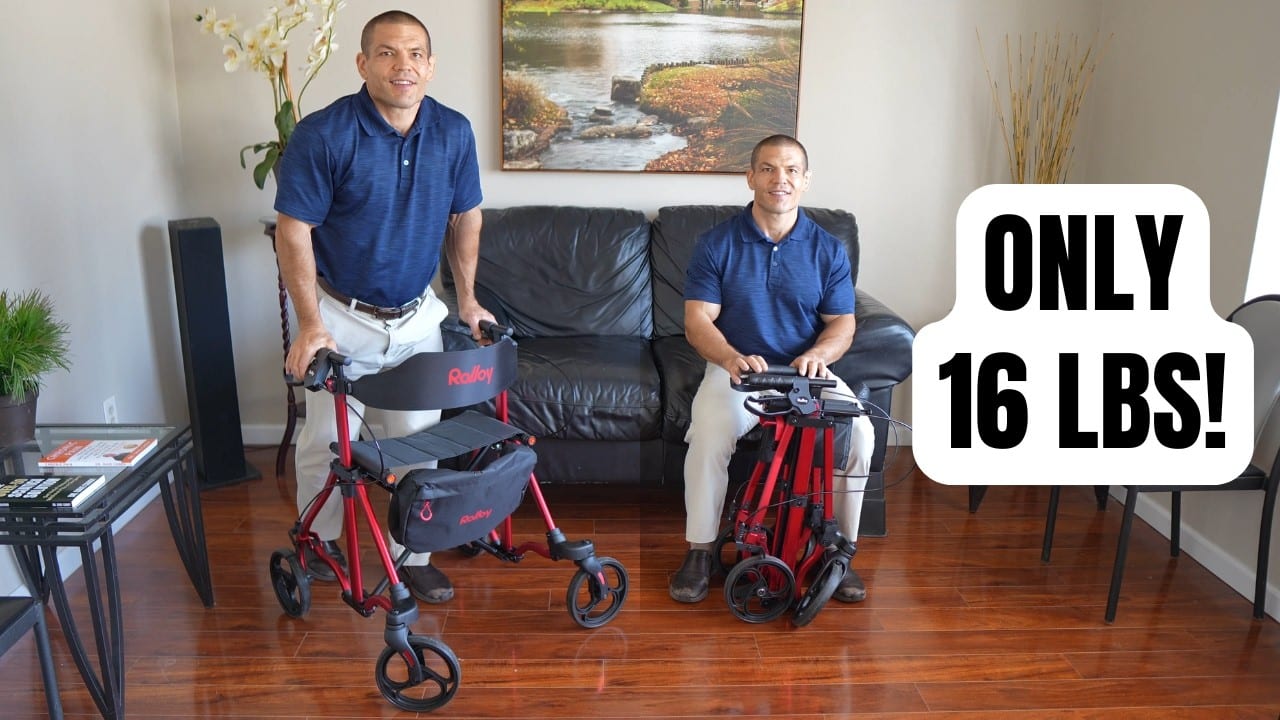 Lightweight 16 lb Rollator for Enhanced Mobility